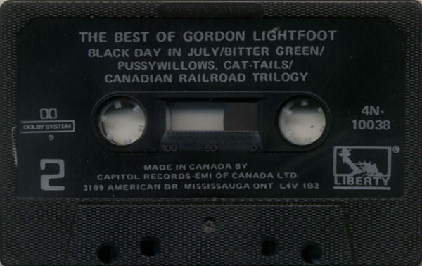 Gordon Lightfoot : The Best Of Gordon Lightfoot (Cass, Comp, RE, Dol)