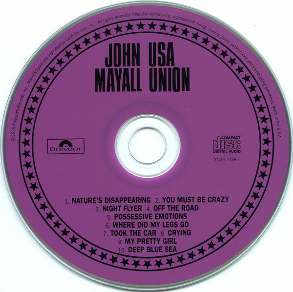 John Mayall : U.S.A. Union (CD, Album, RE)