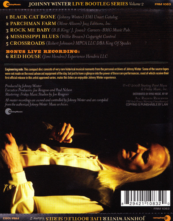 Johnny Winter : Live Bootleg Series Vol. 2 (CD, Album)