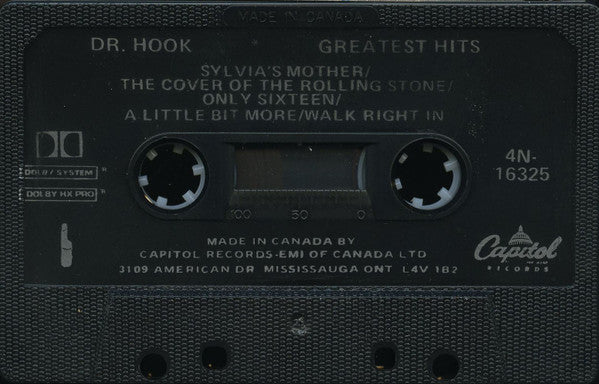 Dr. Hook : Greatest Hits (Cass, Comp, Dol)