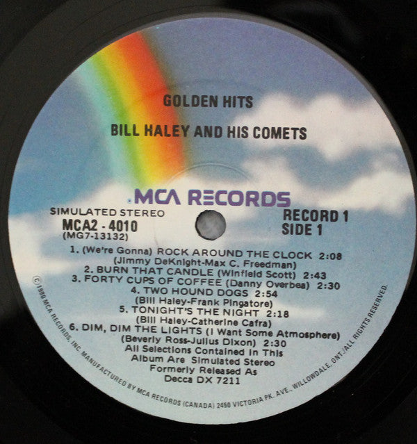 Bill Haley And His Comets : Golden Hits (2xLP, Comp, RE)
