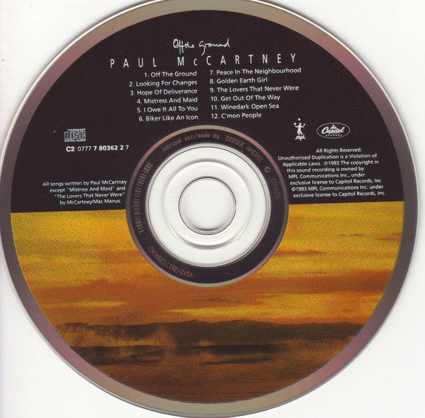 Paul McCartney : Off The Ground (CD, Album)