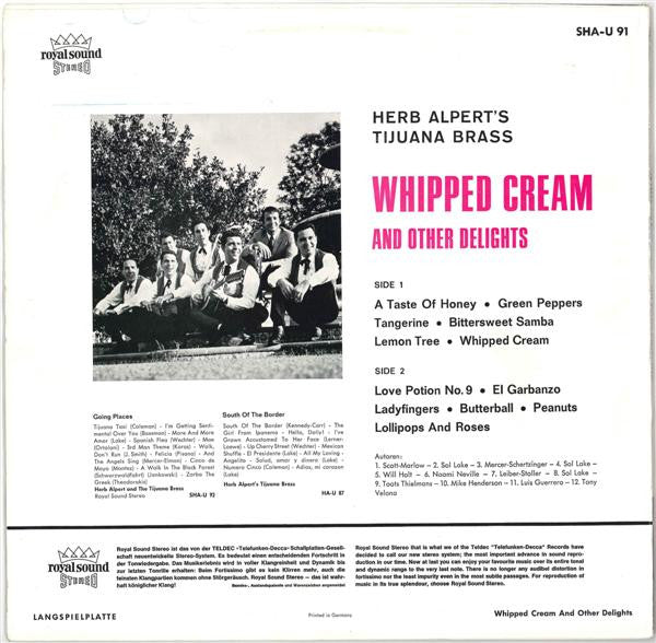 Herb Alpert's Tijuana Brass* : Whipped Cream & Other Delights (LP, Album)