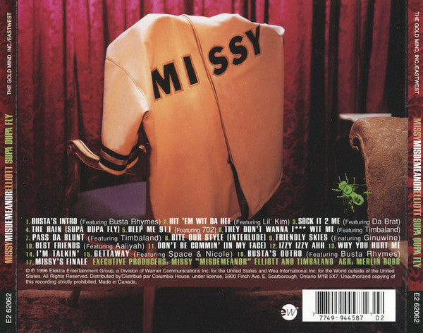 Missy "Misdemeanor" Elliott* : Supa Dupa Fly (CD, Album, Club)