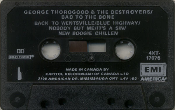 George Thorogood & The Destroyers : Bad To The Bone (Cass, Album, Dol)