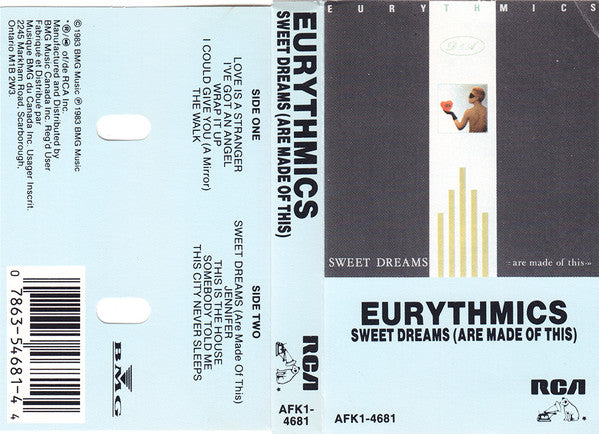 Eurythmics : Sweet Dreams (Are Made Of This) (Cass, Album, RE)
