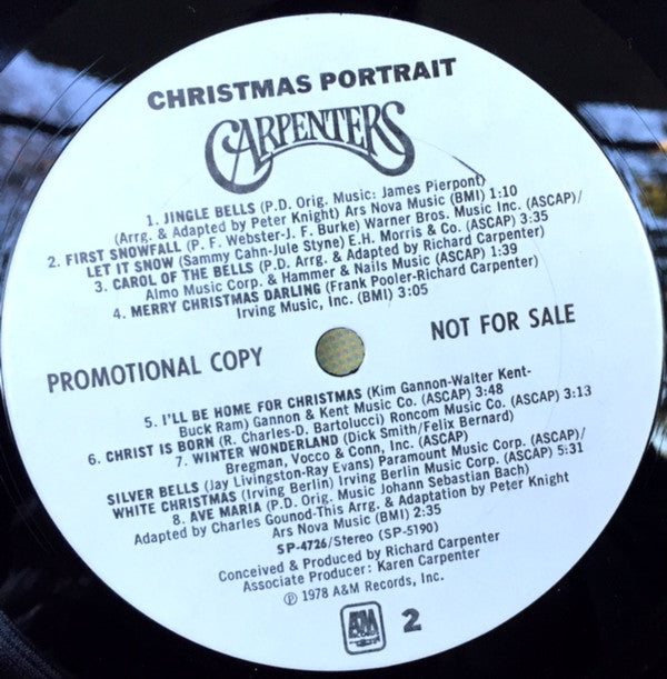 Carpenters : Christmas Portrait (LP, Album, Promo, San)