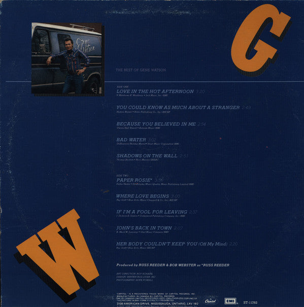 Gene Watson : The Best Of Gene Watson (LP, Comp)
