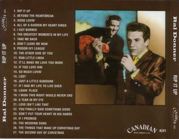 Ral Donner : Rip It Up - 27 Rockin' Hits (CD, Comp)