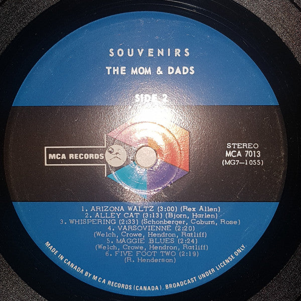 The Mom And Dads : Souvenirs (LP, Album)