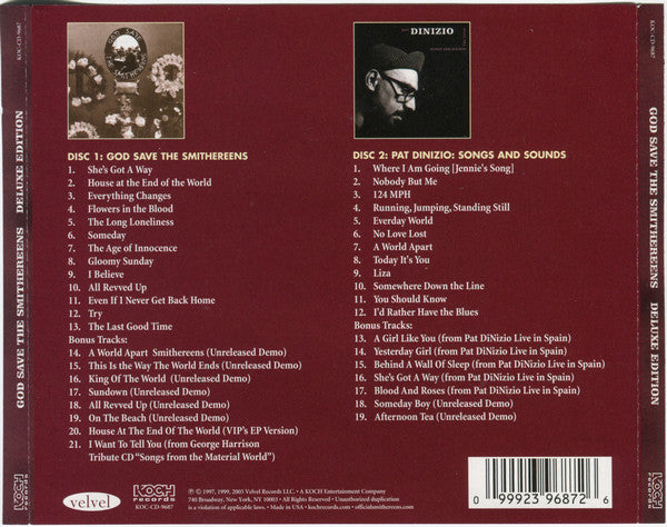 The Smithereens, Pat DiNizio : God Save The Smithereens (Deluxe Edition) (CD, Album, RE, RM + CD, Album, RE, RM + Comp, Dlx)