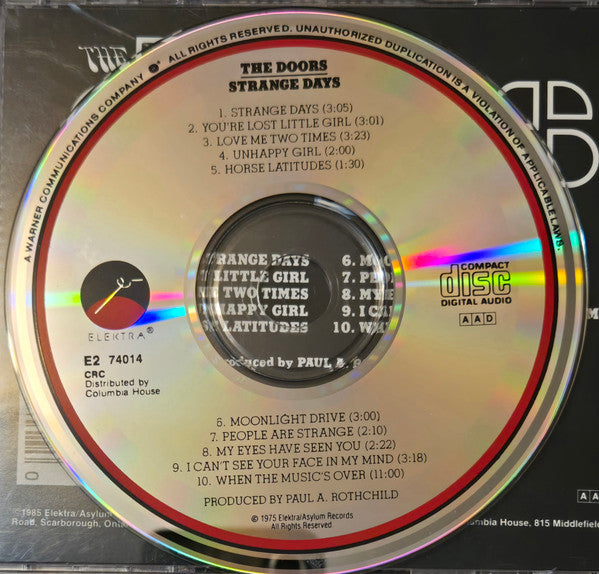 The Doors : Strange Days (CD, Album, Club, RE, RM)