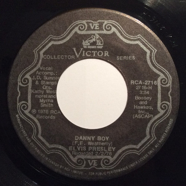 Elvis Presley : Danny Boy (7", Single)