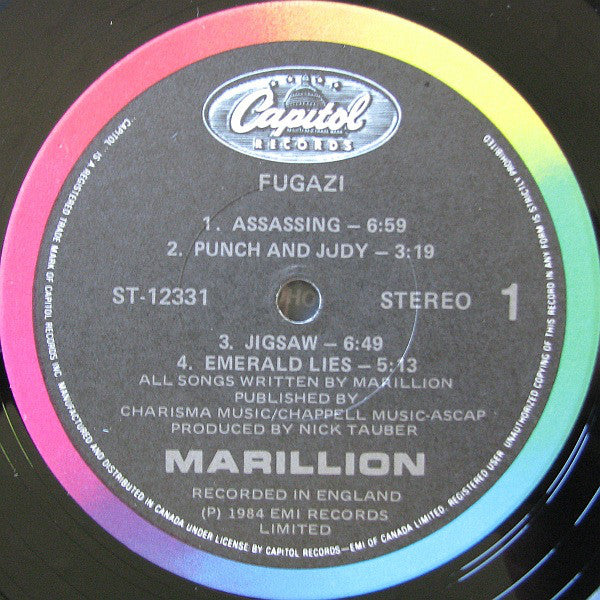 Marillion : Fugazi (LP, Album)