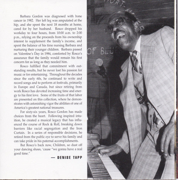 Rosco Gordon : Memphis Tennessee (CD, Album)