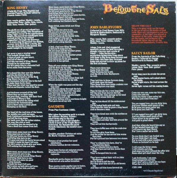 Steeleye Span : Below The Salt (LP, Album, Gat)