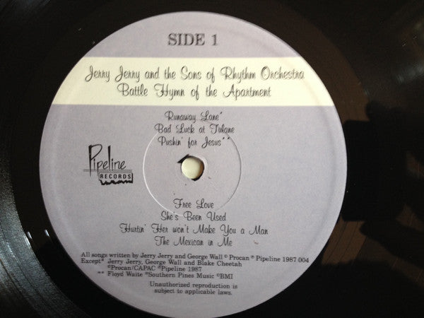Jerry Jerry And The Sons Of Rhythm Orchestra : Battle Hymn Of The Apartment (LP, Album)