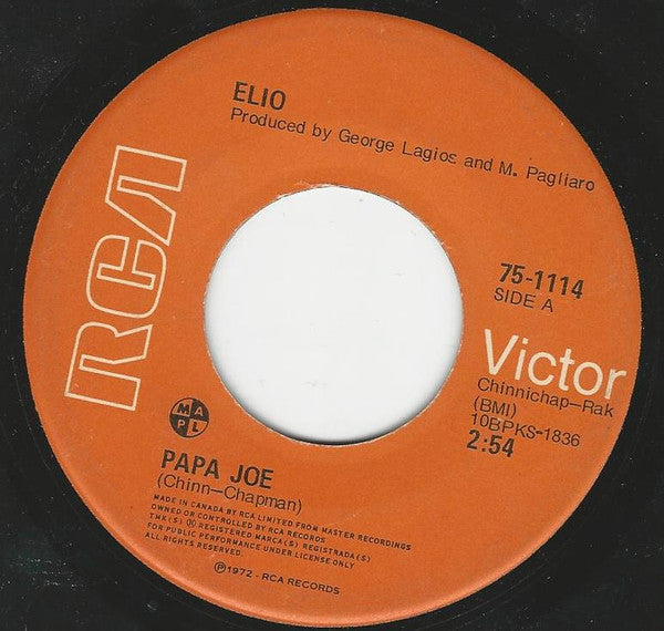 Elio (6) : Papa Joe (7", Single)