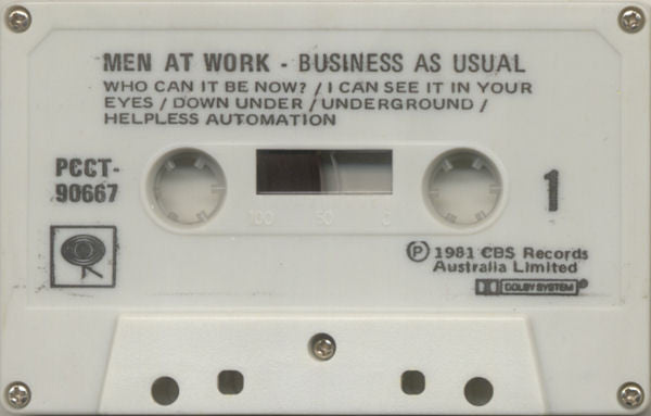 Men At Work : Business As Usual (Cass, Album, Whi)