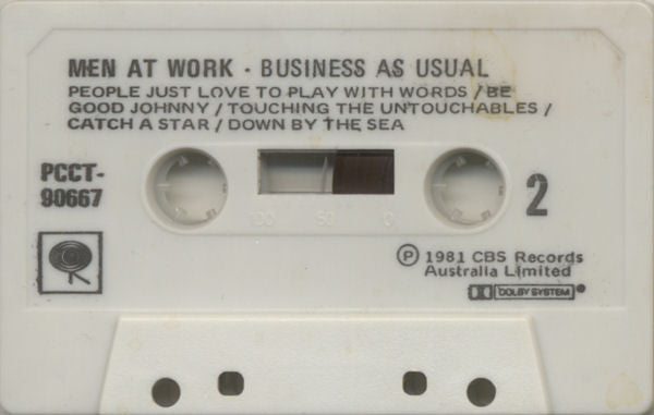 Men At Work : Business As Usual (Cass, Album, Whi)