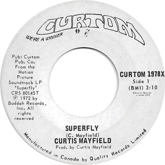 Curtis Mayfield : Superfly / Underground (7", Single)