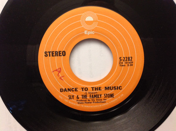 Sly & The Family Stone : Dance To The Music / Life (7", Single)