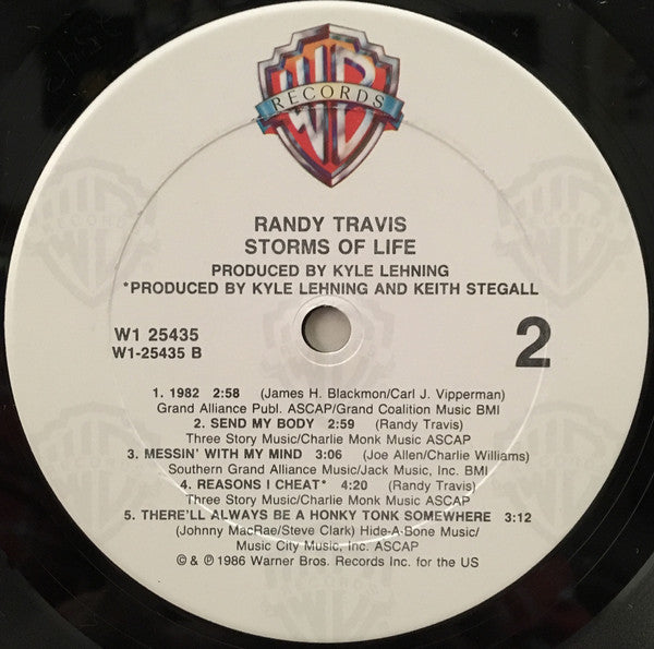Randy Travis : Storms Of Life (LP, Club, Car)