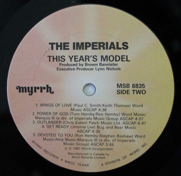 Imperials : ...This Year's Model (LP, Album)