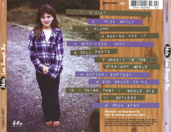 Hole (2) : Live Through This (CD, Album, Club)