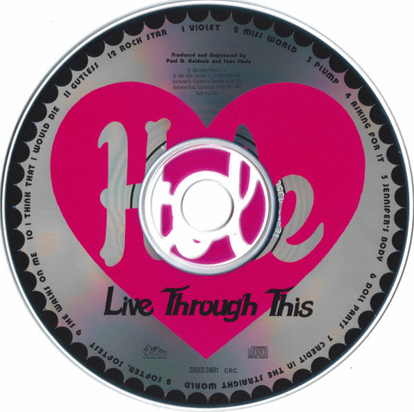 Hole (2) : Live Through This (CD, Album, Club)