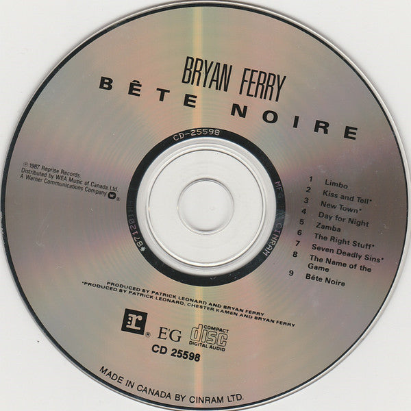 Bryan Ferry : Bête Noire (CD, Album)