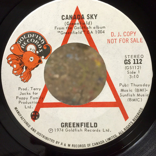 Greenfield* : Canada Sky (7", Single, Promo)