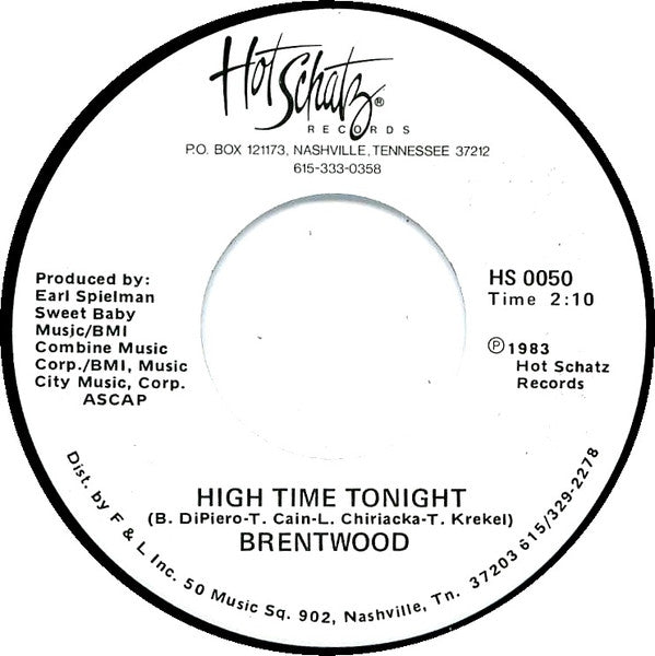 Brentwood : Katy Bar The Door / High Time Tonight (7", Single)