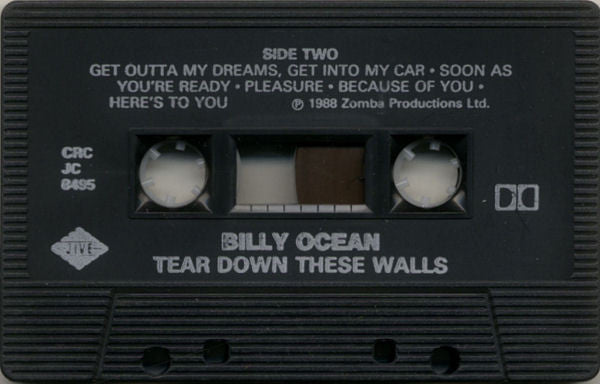 Billy Ocean : Tear Down These Walls (Cass, Album, Club, Dol)