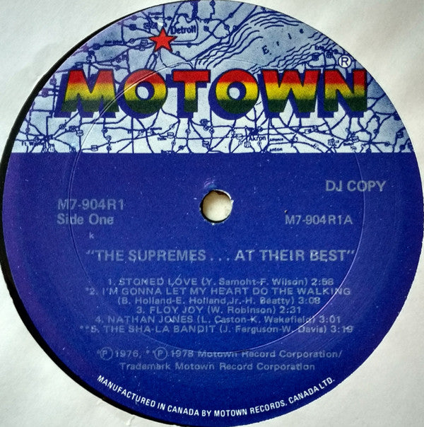 The Supremes : The Supremes At Their Best (LP, Comp, Promo)