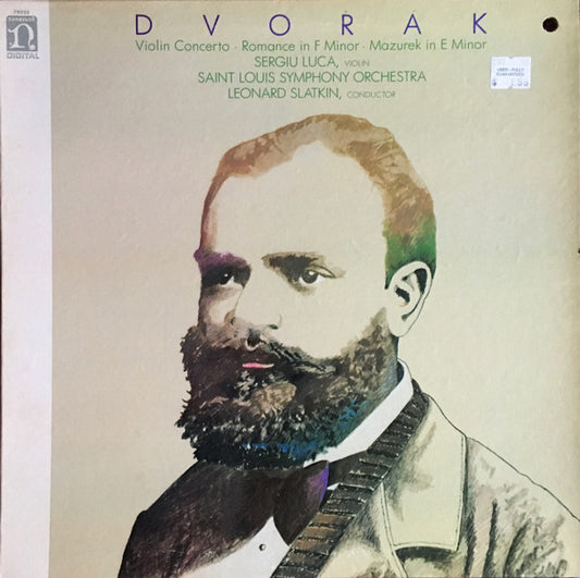 Saint Louis Symphony Orchestra, Antonín Dvořák, Sergiu Luca, Leonard Slatkin : Violin Concerto / Romance in F Minor / Mazurek in E Minor (LP, Album)