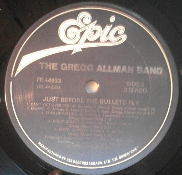 The Gregg Allman Band : Just Before The Bullets Fly (LP, Album)