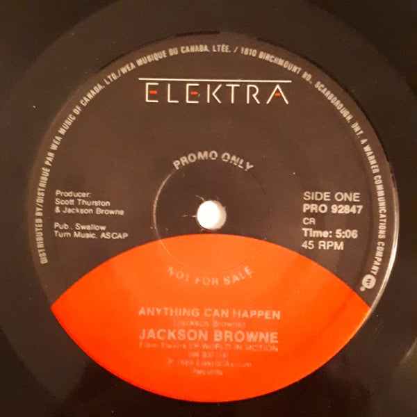 Jackson Browne : Anything Can Happen (7", Single, Promo)