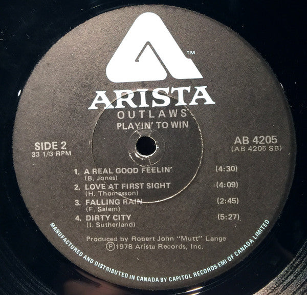 Outlaws : Playin' To Win (LP, Album)