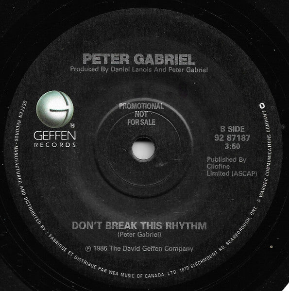 Peter Gabriel : Sledgehammer (7", Single, Promo)