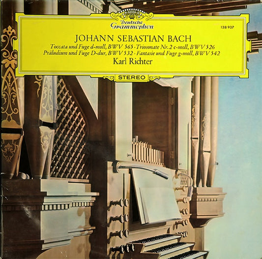 Johann Sebastian Bach - Karl Richter : Toccata Und Fuge D-moll, BWV 565 • Triosonate Nr. 2 C-moll, BWV 526 • Präludium Und Fuge D-dur, BWV 532 • Fantasie Und Fuge G-moll, BWV 542 (LP)