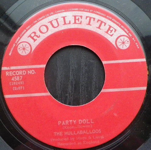 The Hullaballoos : I'm Gonna Love You Too / Party Doll (7", Single)
