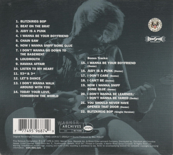 Ramones : Ramones (CD, Album, Club, RE, RM)