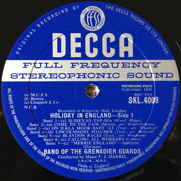 Band Of The Grenadier Guards* : Holiday In England (LP)
