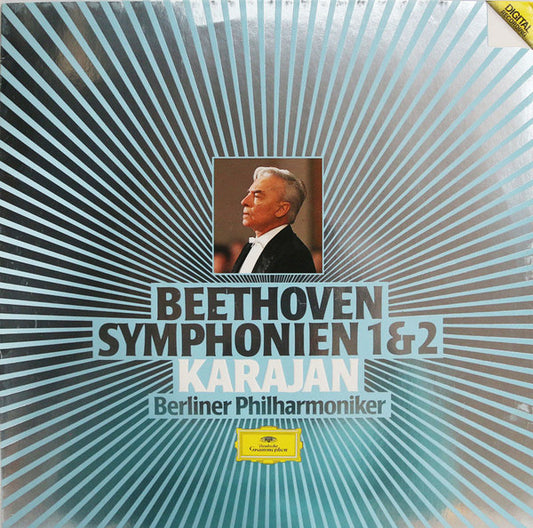 Ludwig Van Beethoven, Herbert Von Karajan, Berliner Philharmoniker : Symphonien 1 & 2 (LP)