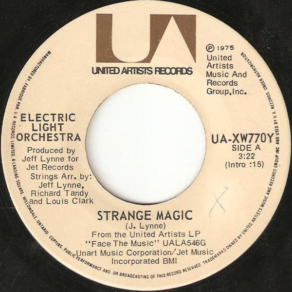 Electric Light Orchestra : Strange Magic (7", Single)
