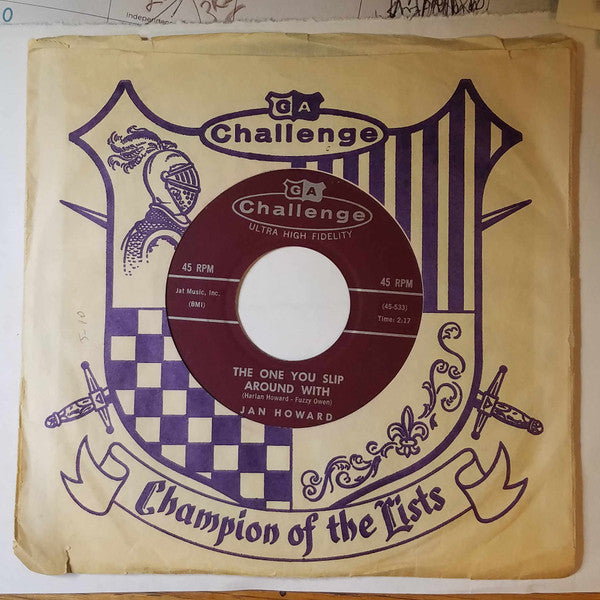 Jan Howard : The One You Slip Around With Around With / I Wish I Could Fall in Love Again (7")