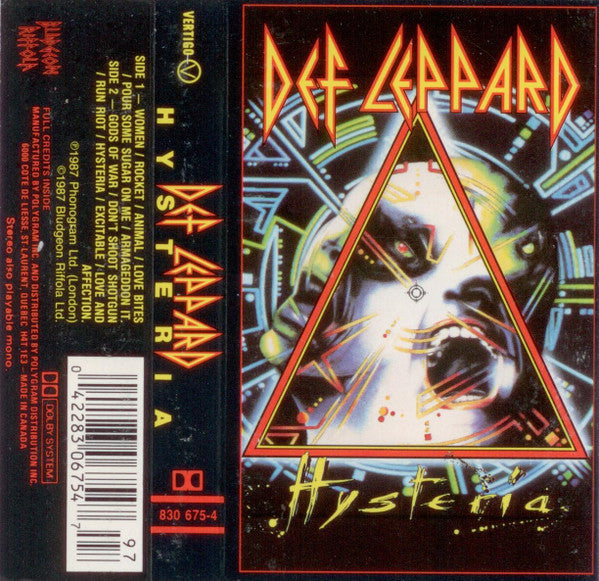 Def Leppard : Hysteria (Cass, Album)