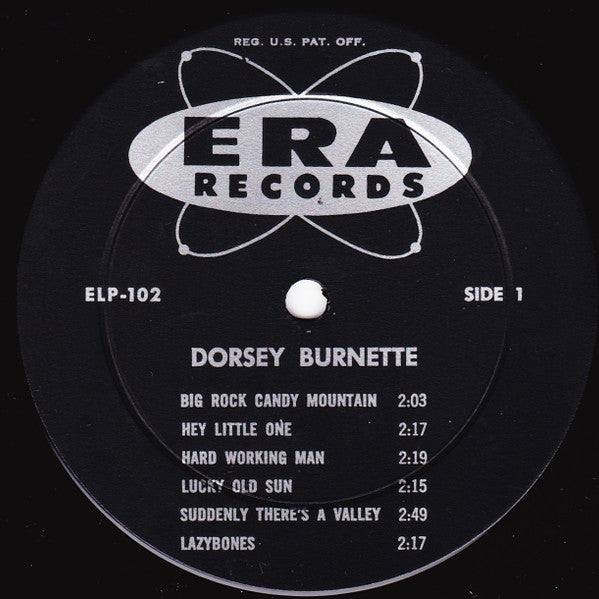 Dorsey Burnette : Dorsey Burnette's Tall Oak Tree (LP, Album, Mono, Ind)