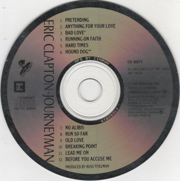 Eric Clapton : Journeyman (CD, Album)